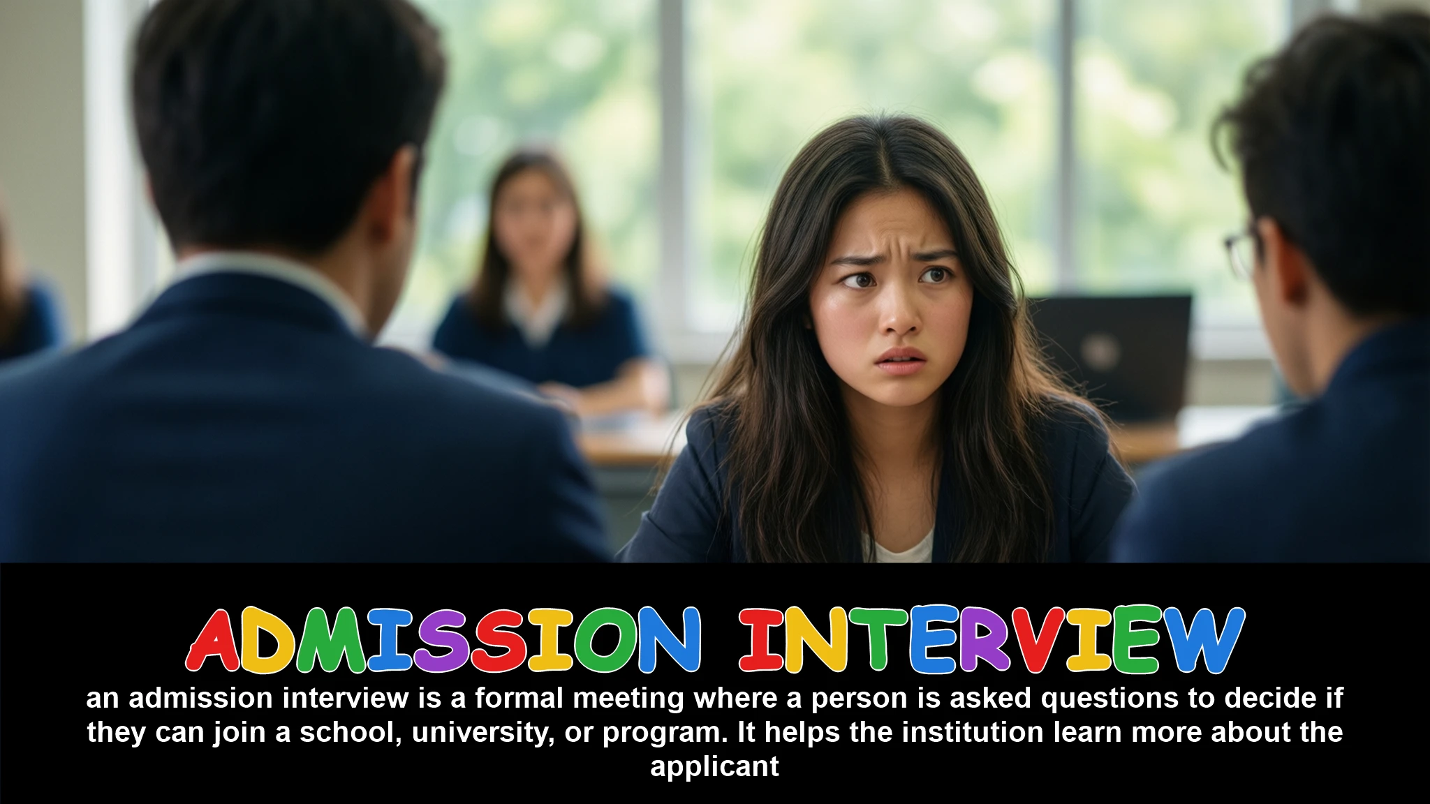 English Illustration for admission interview